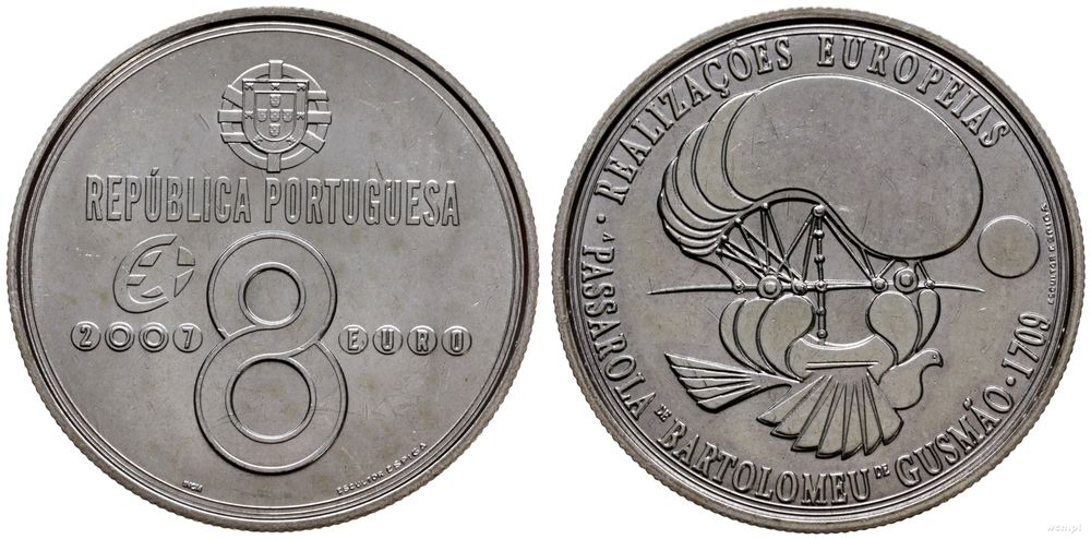 Portugalia, 8 euro, 2007