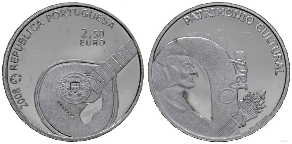 Portugalia, 2.50 euro, 2008