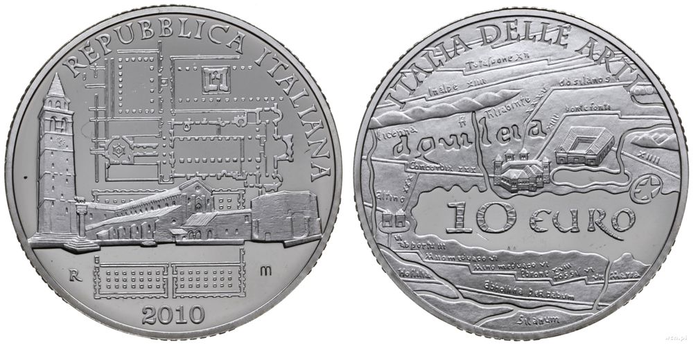 Włochy, 10 euro, 2010