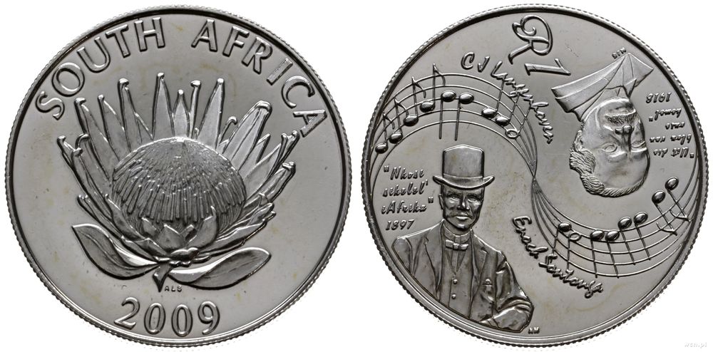 Republika Południowej Afryki, 1 rand, 2009