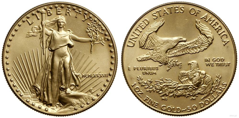 Stany Zjednoczone Ameryki (USA), 50 dolarów, 1987