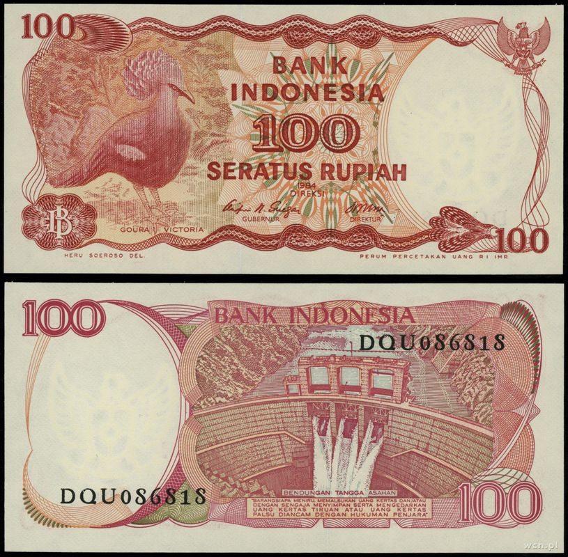 Indonezja, 100 rupii, 1984