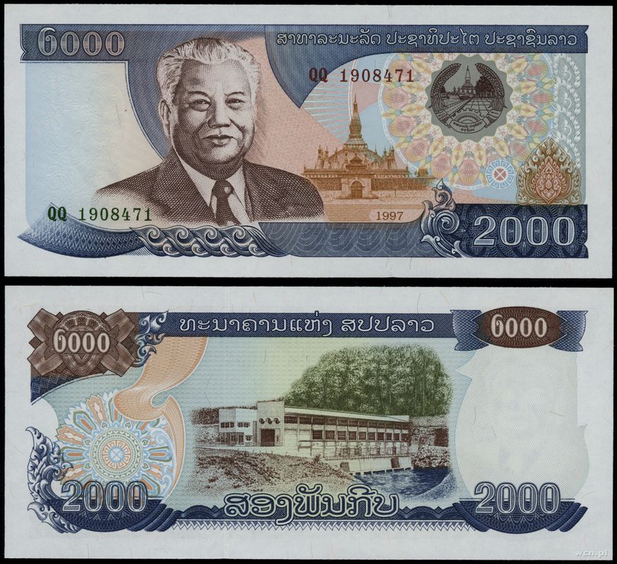 Laos, 2.000 kip, 1997