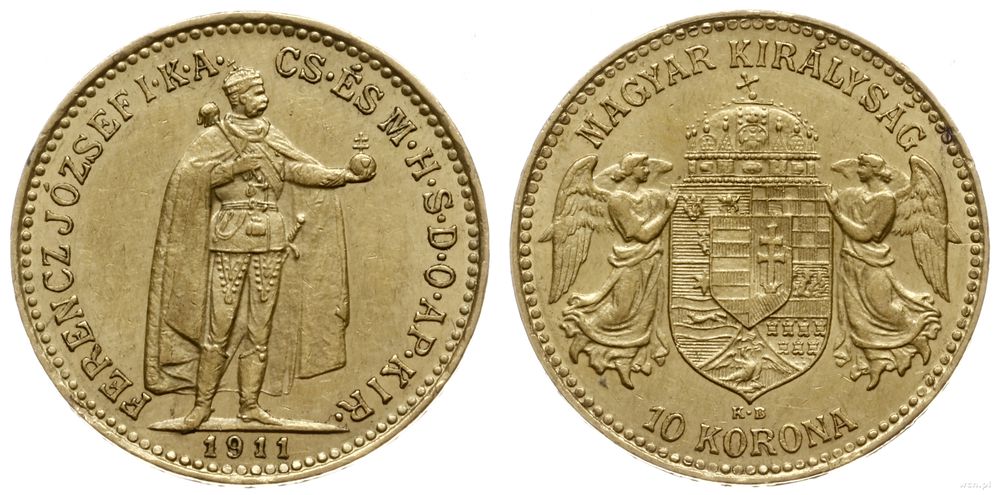 Węgry, 10 koron, 1911 KB