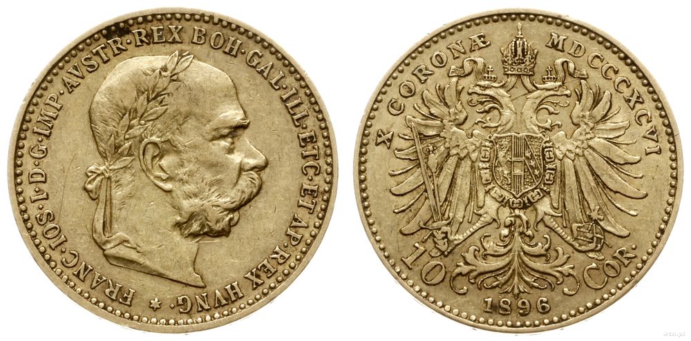 Austria, 10 koron, 1896