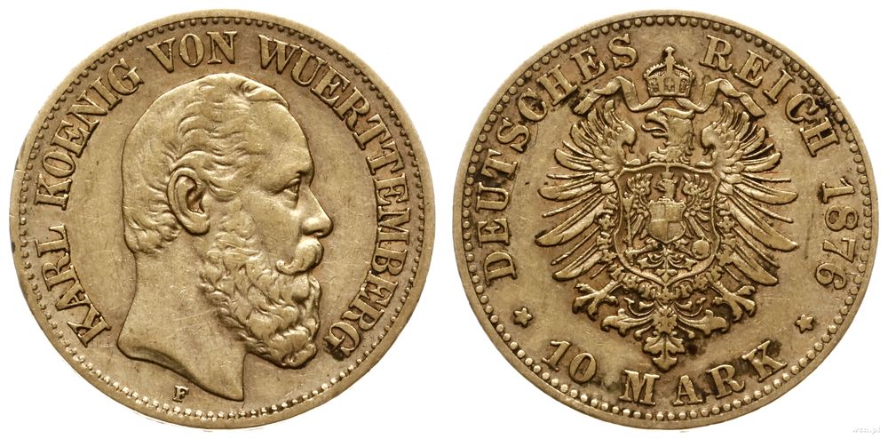 Niemcy, 10 marek, 1876 F