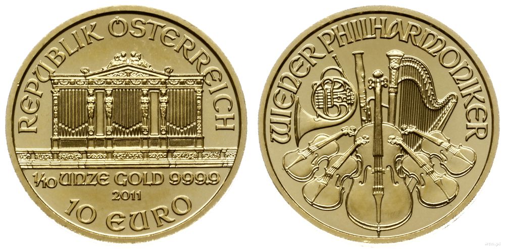 Austria, 10 euro, 2011