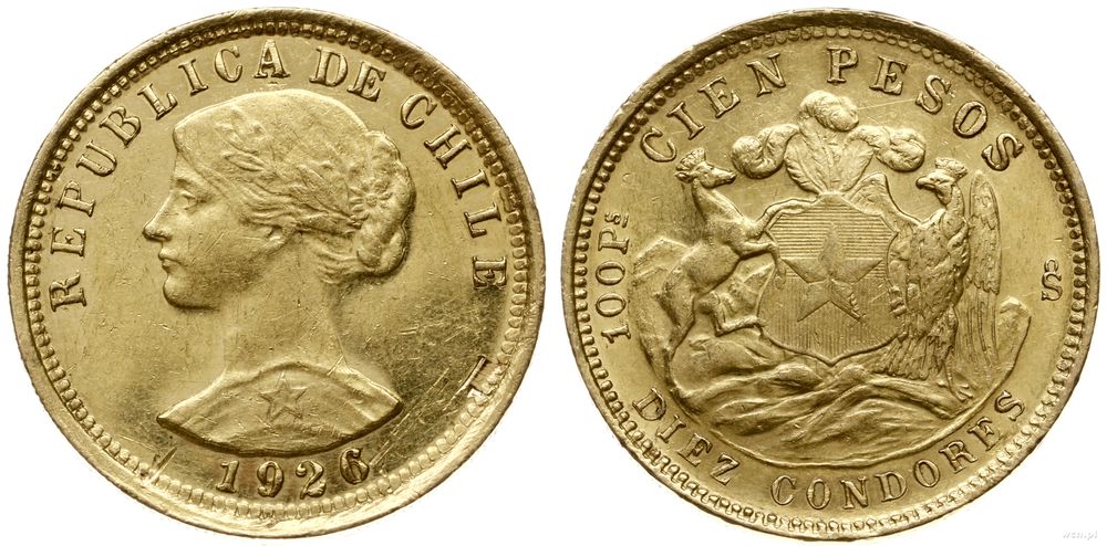 Chile, 100 pesos, 1926
