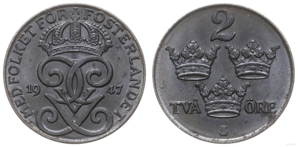 Szwecja, 2 ore, 1947
