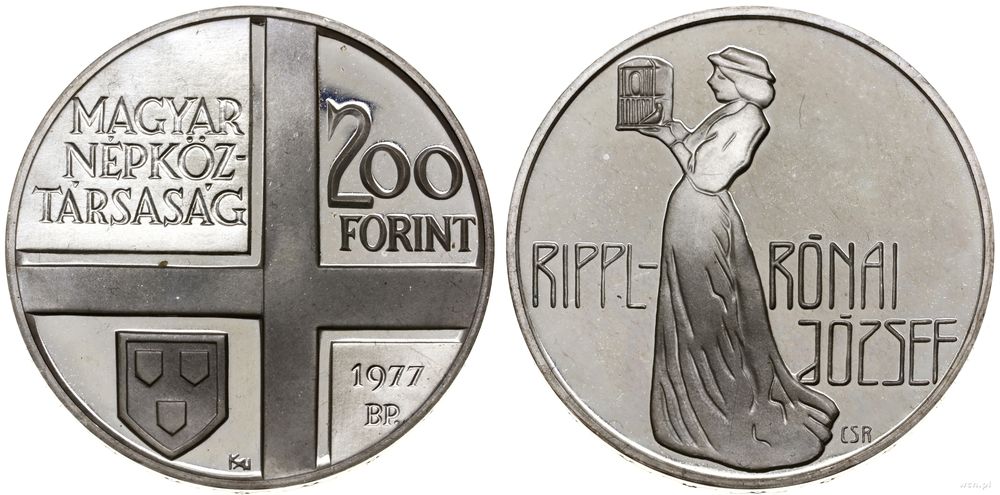 Węgry, 200 forintów, 1977