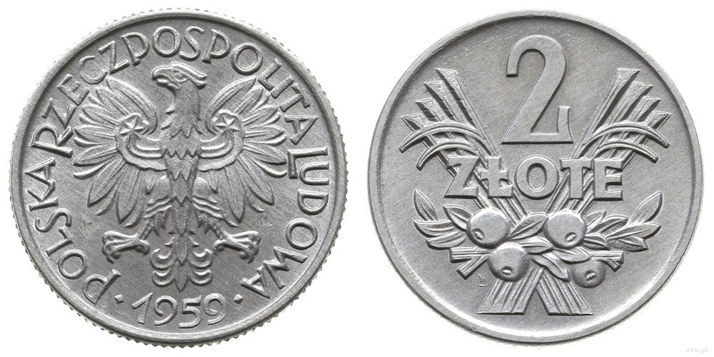 Polska, 2 złote, 1959