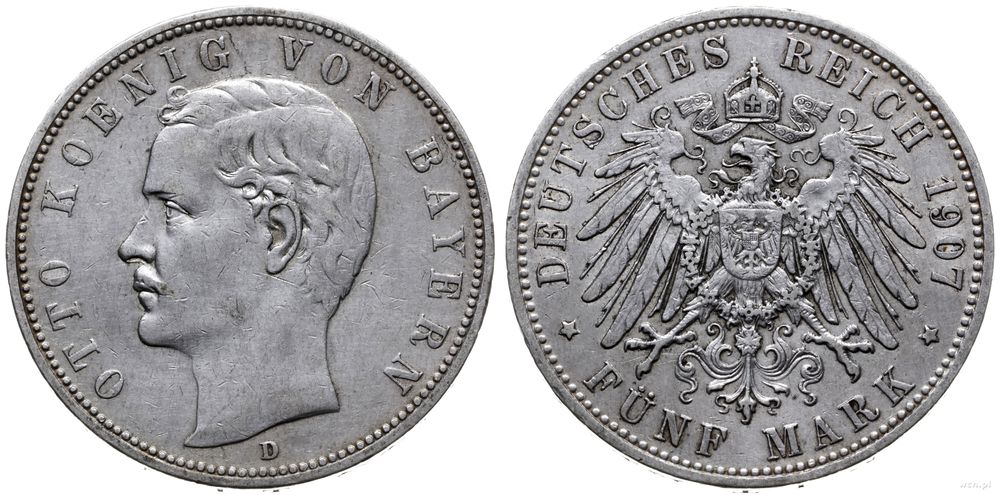 Niemcy, 5 marek, 1907 D