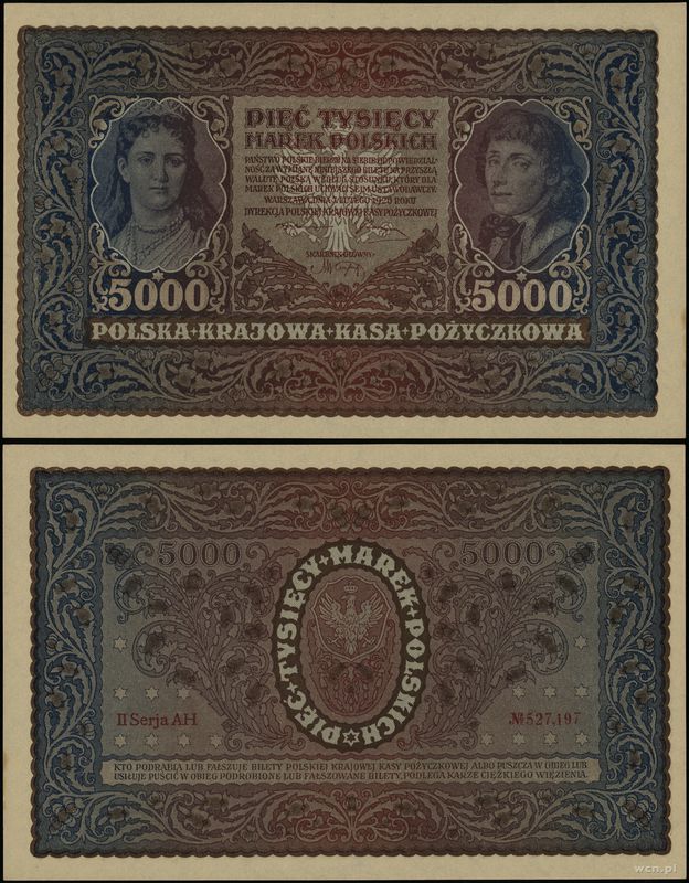 Polska, 5.000 marek polskich, 7.02.1919