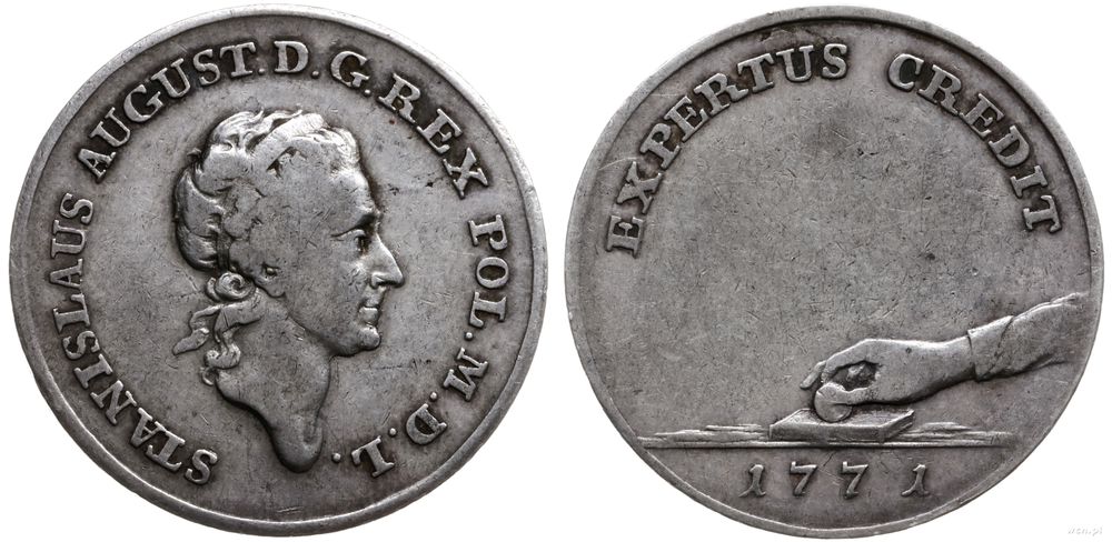 Polska, dwuzłotówka próbna, 1771