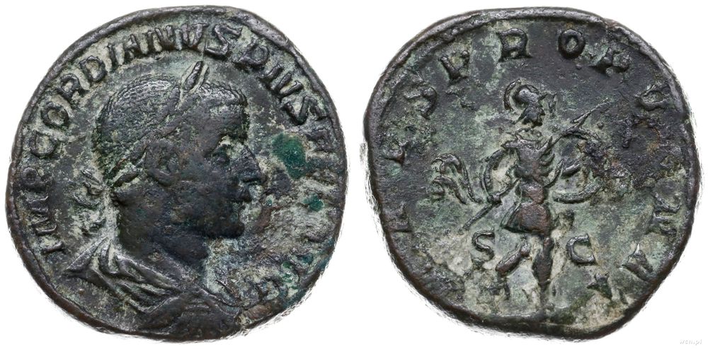 Cesarstwo Rzymskie, sestercja, 244