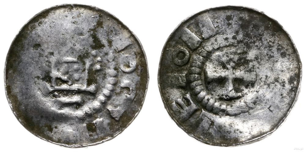 Niemcy, denar krzyżowy typu II, ok. 1000-1030