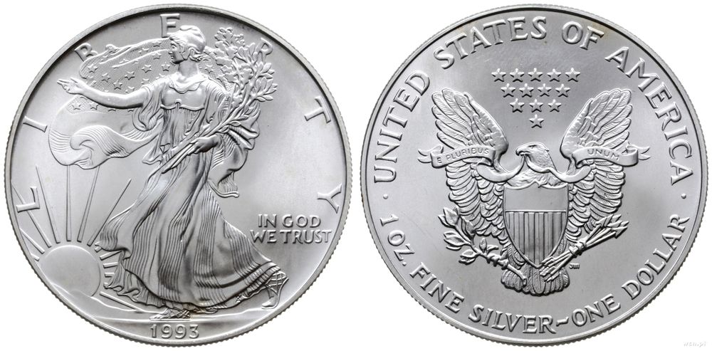 Stany Zjednoczone Ameryki (USA), dolar, 1993