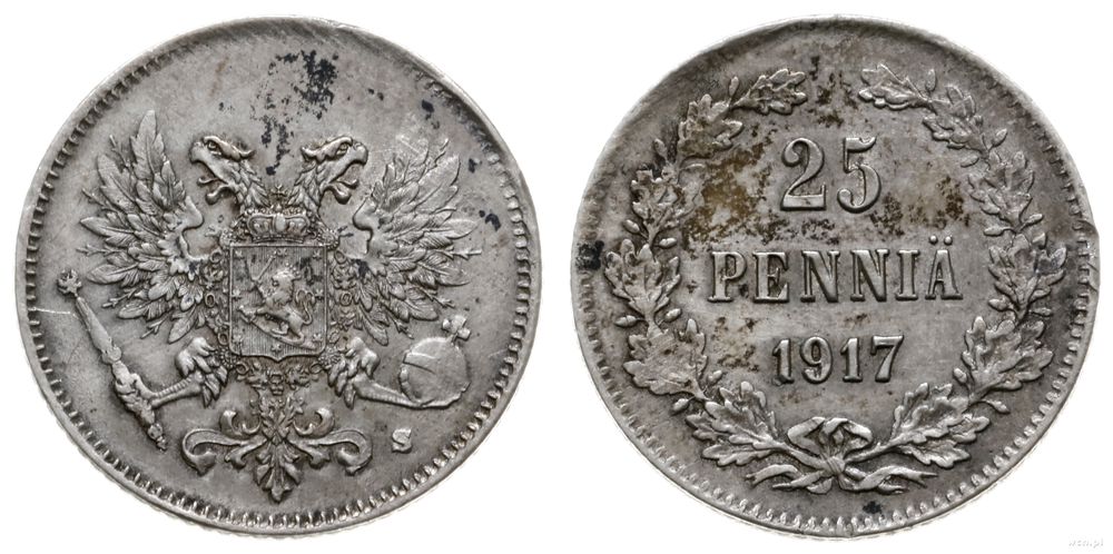 Finlandia, 25 penniä, 1917 S