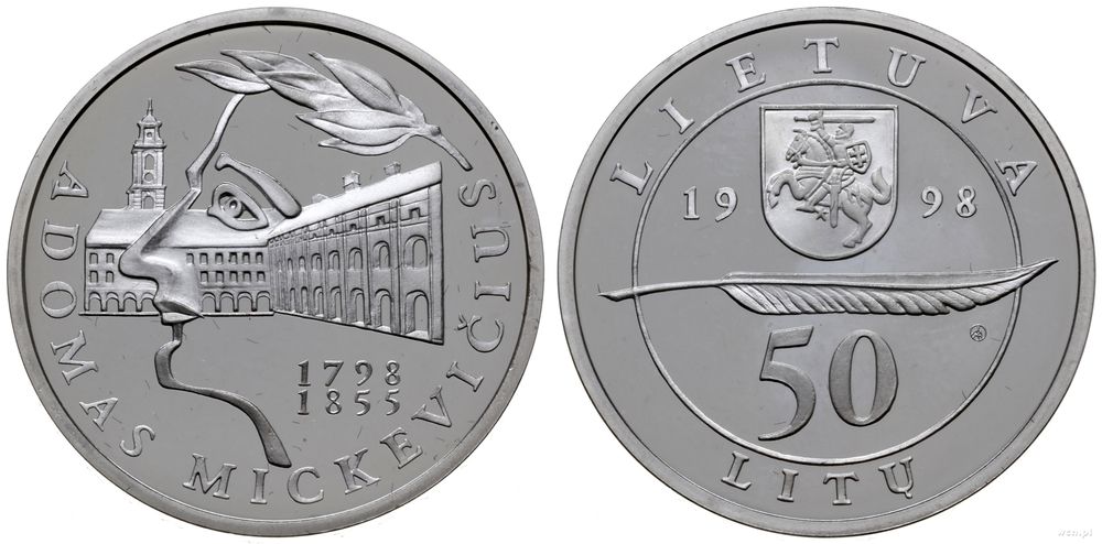 Litwa, 50 litu, 1998