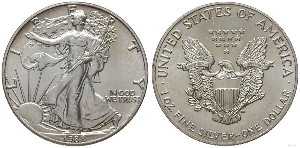 Stany Zjednoczone Ameryki (USA), dolar, 1988