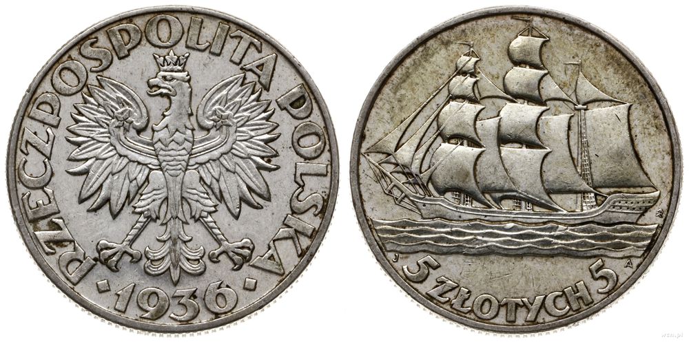 Polska, 5 złotych, 1936