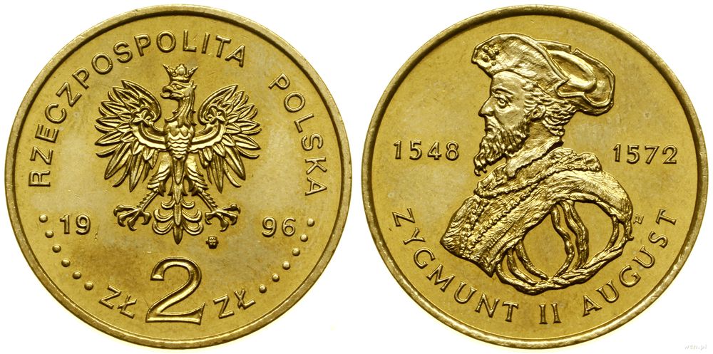 Polska, 2 złote, 1996