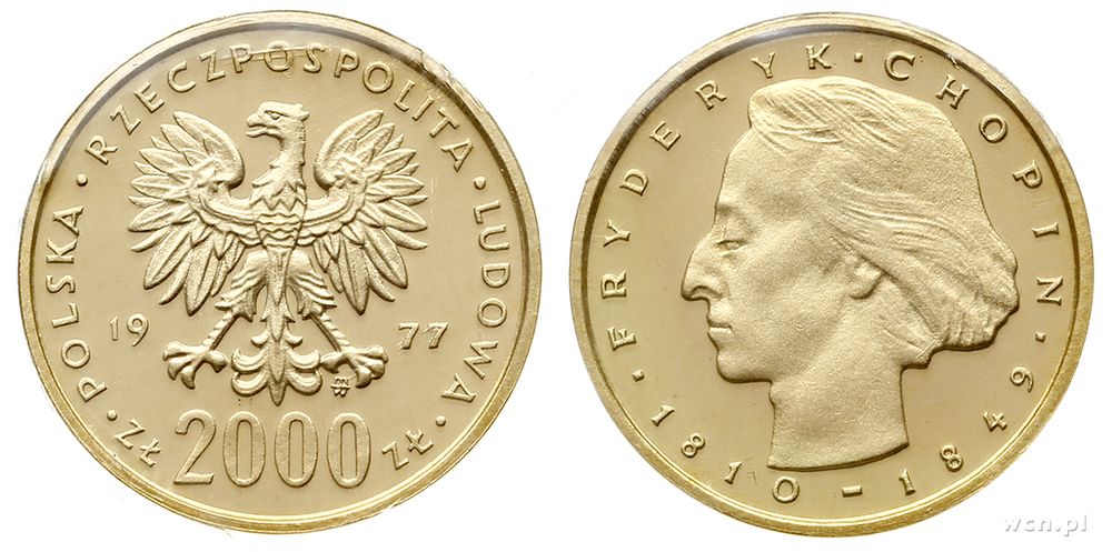 Polska, 2000 złotych, 1977