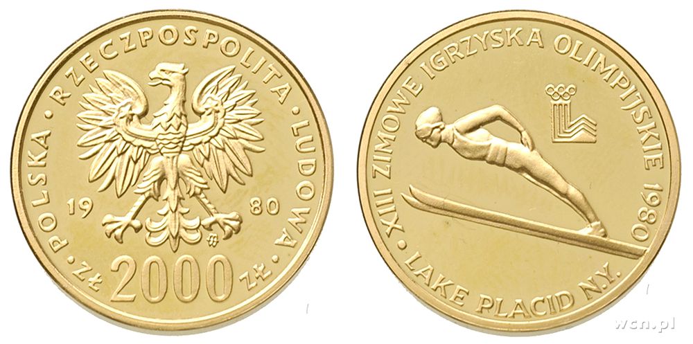 Polska, 2000 złotych, 1980