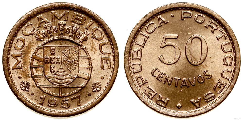 Mozambik, 50 centavos, 1957