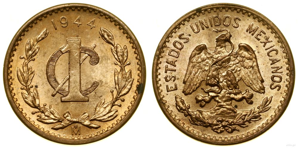 Meksyk, 1 centavo, 1944