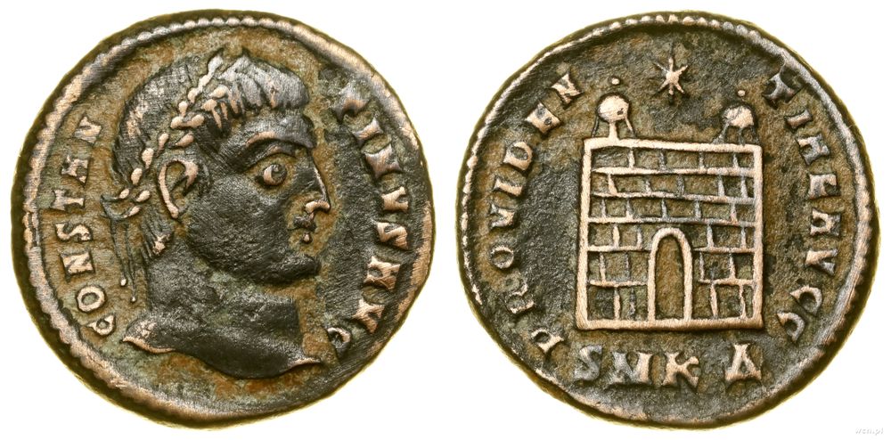 Cesarstwo Rzymskie, follis, (327–328)