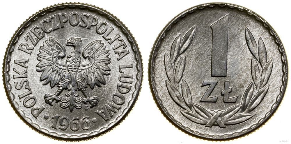 Polska, 1 złoty, 1966