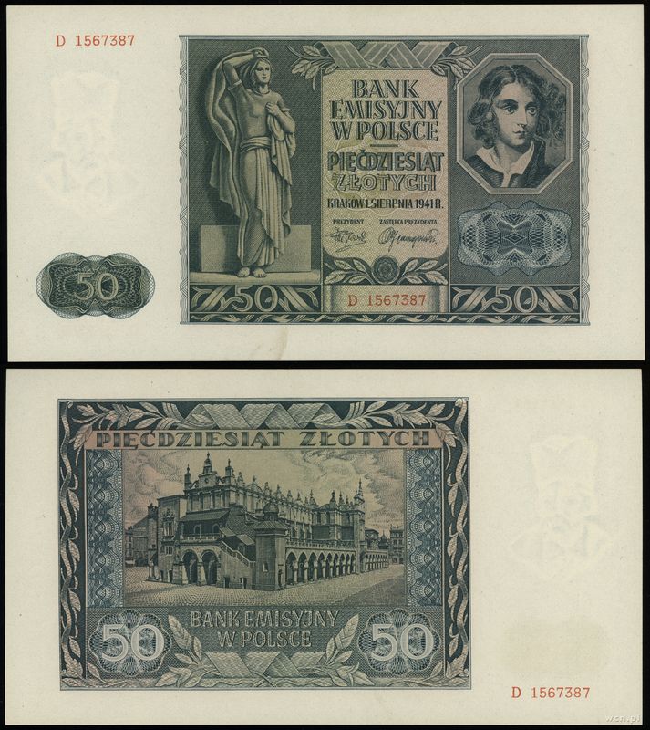 Polska, 50 złotych, 1.08.1941