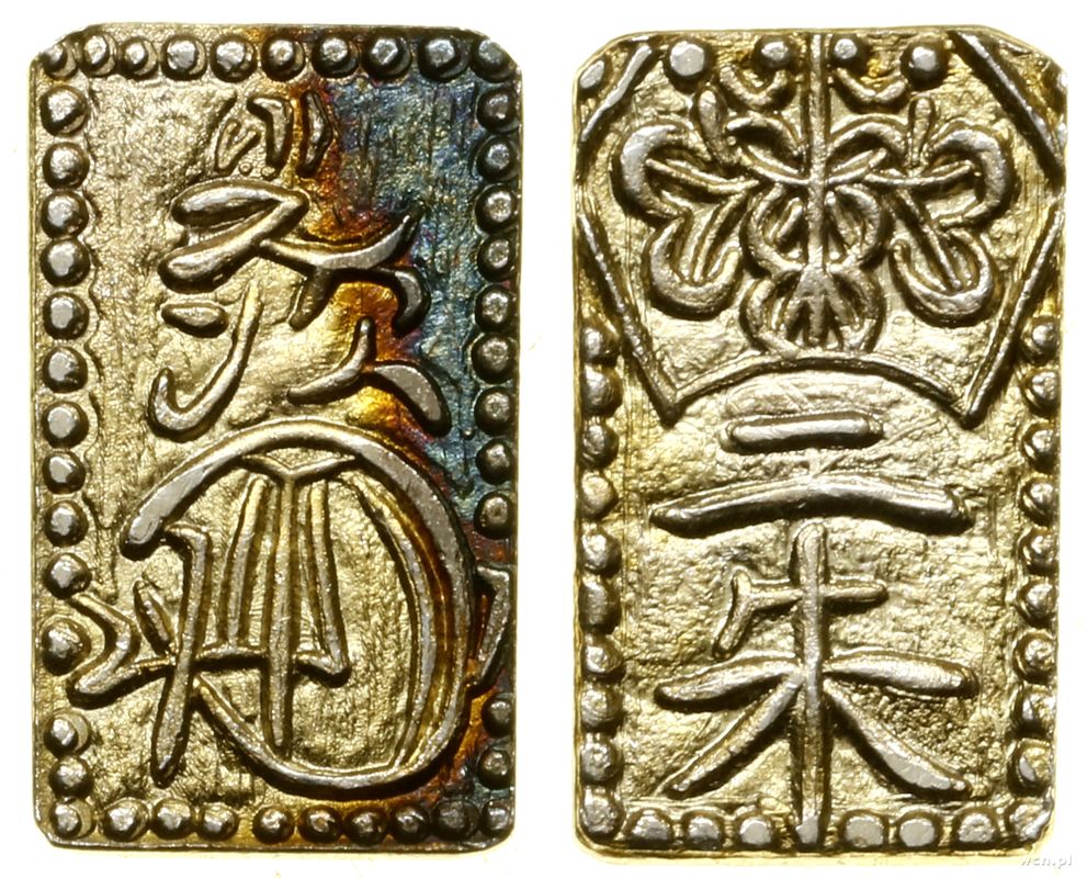 Japonia, 2 shu (Nishu gin), bez daty (1860-1869)