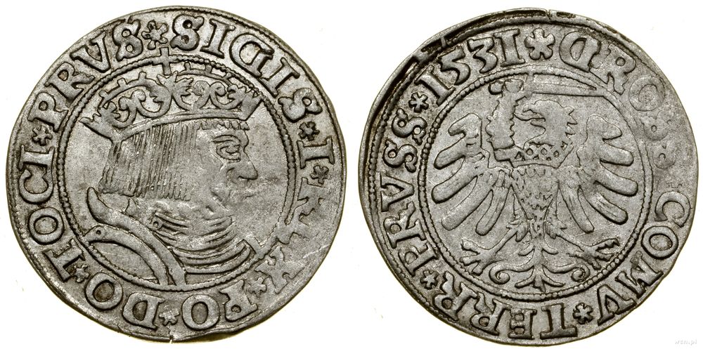 Polska, grosz, 1531