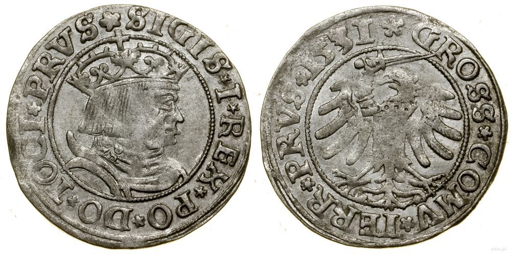 Polska, grosz, 1531