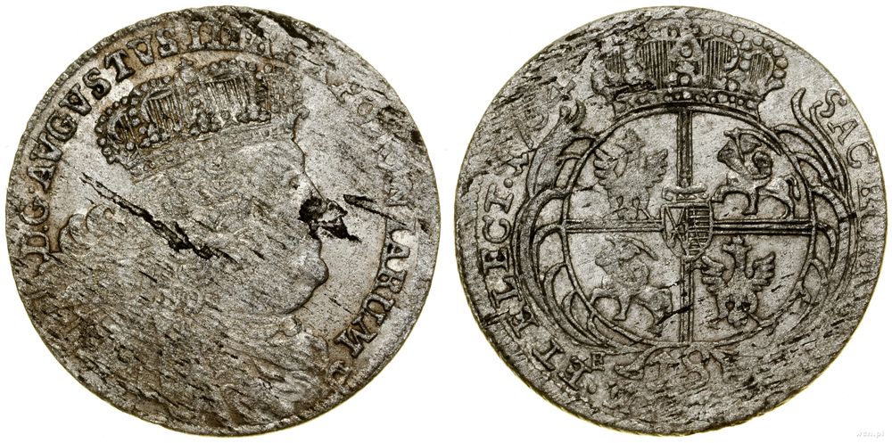 Polska, ort, 1754