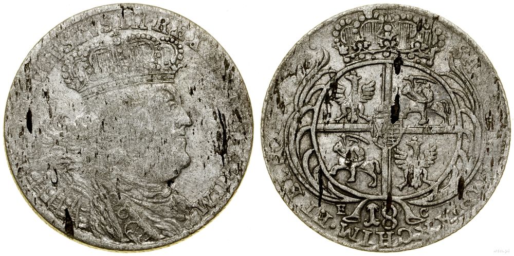 Polska, ort, 1754