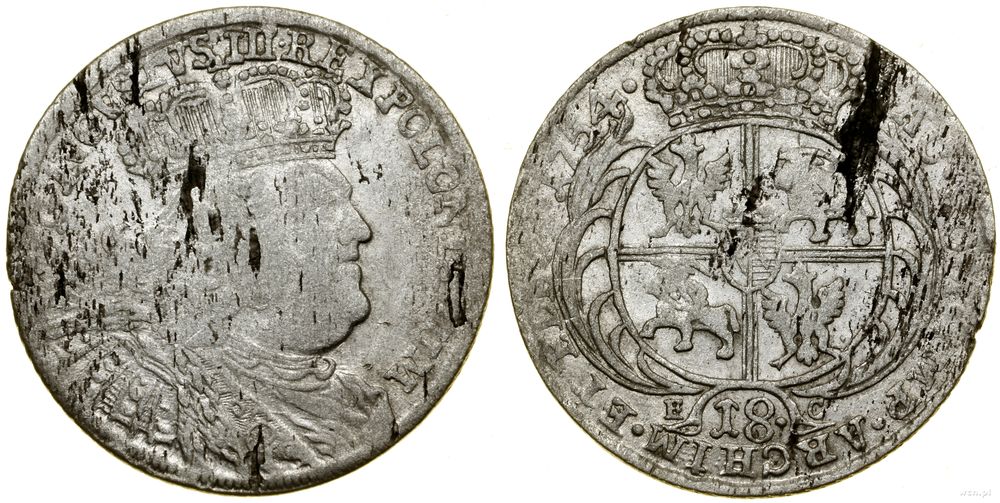 Polska, ort, 1754