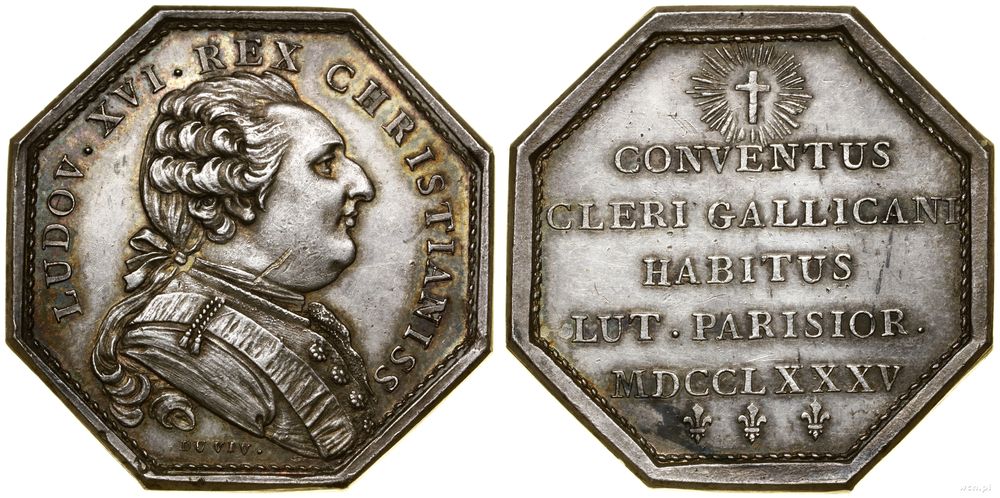 Francja, medal pamiątkowy, 1785