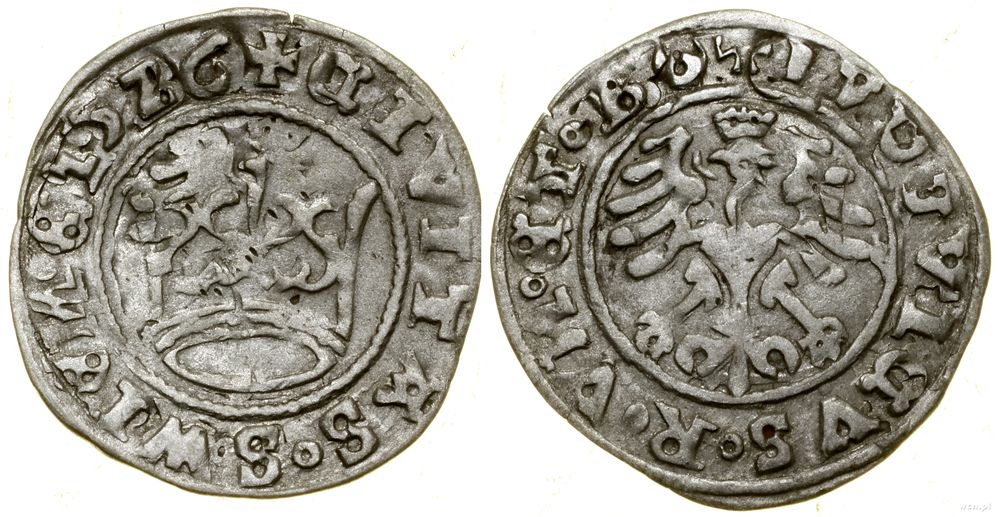 Śląsk, półgrosz miejski, 1526
