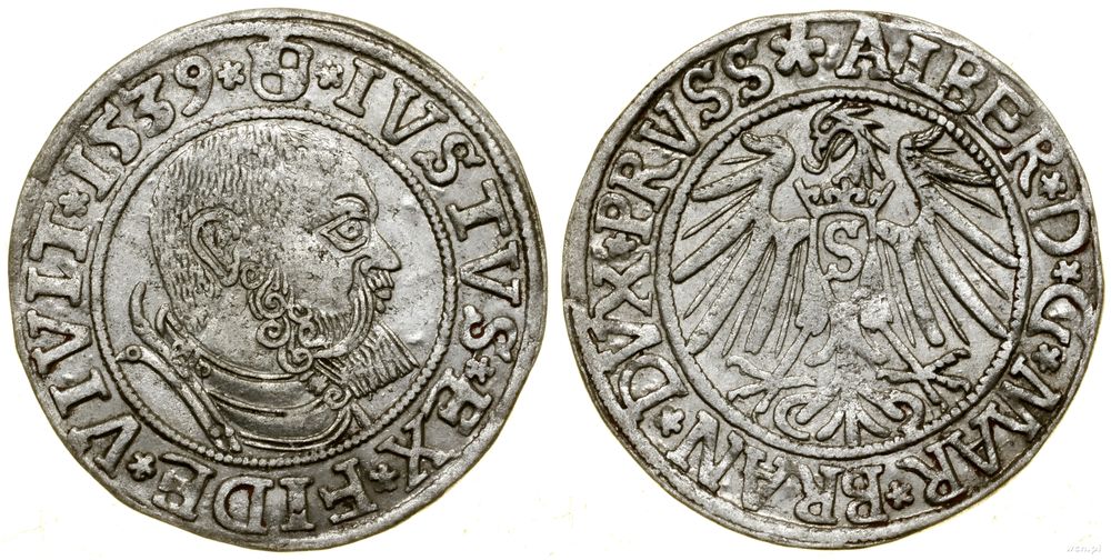 Prusy Książęce (1525–1657), grosz, 1539