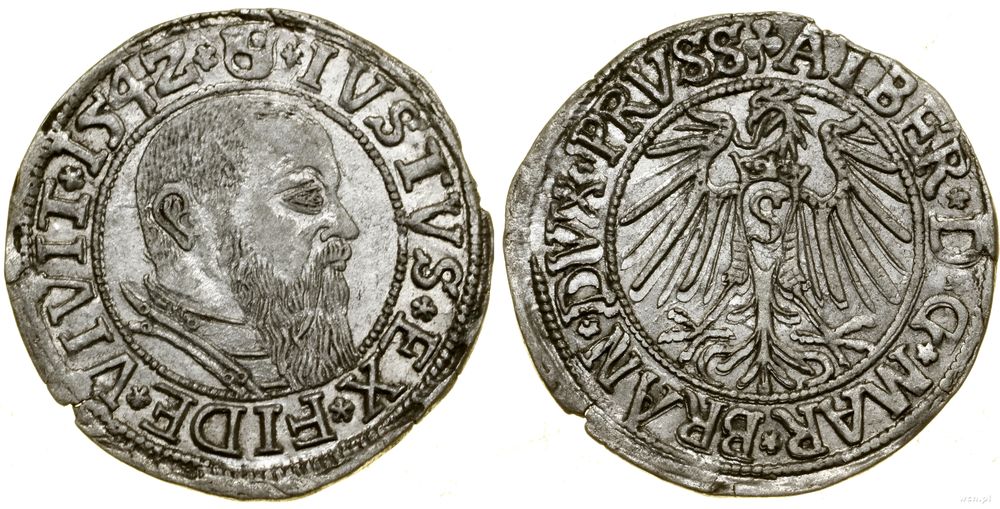 Prusy Książęce (1525–1657), grosz, 1542