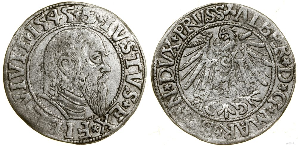 Prusy Książęce (1525–1657), grosz, 1545