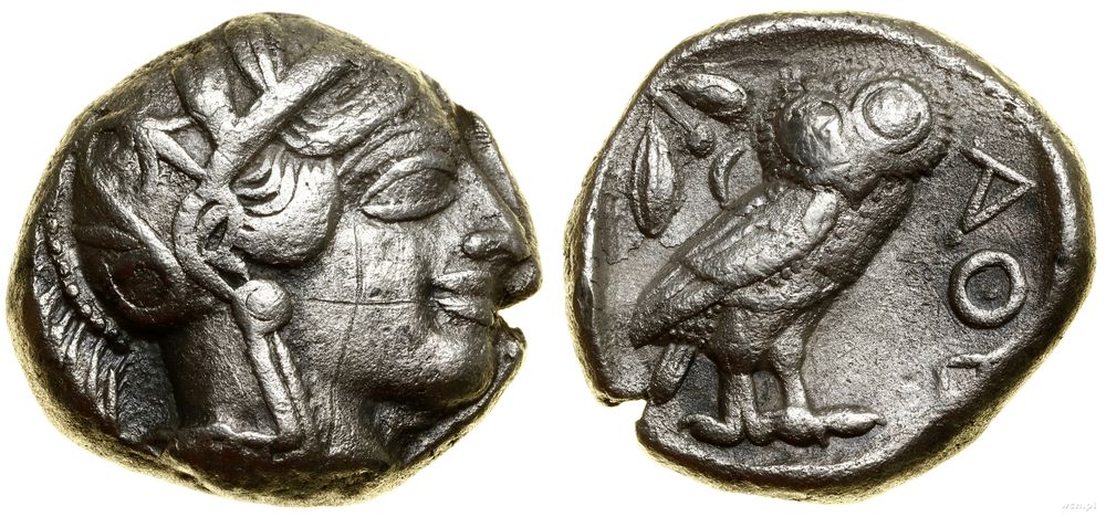 Grecja i posthellenistyczne, tetradrachma, (ok. 454–404 pne)