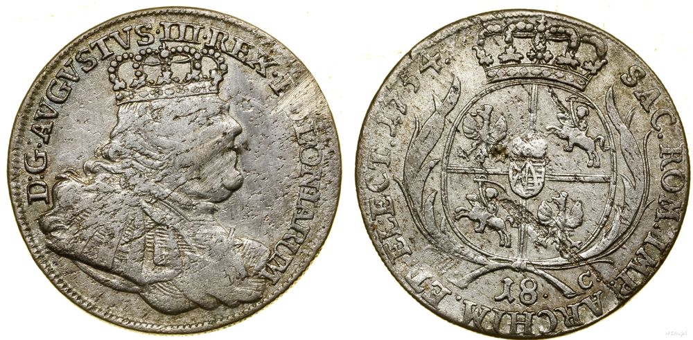 Polska, ort, 1754 EC