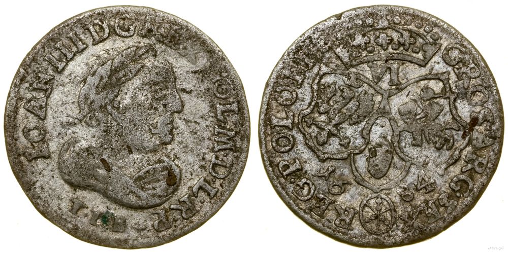 Polska, szóstak, 1684 TLB