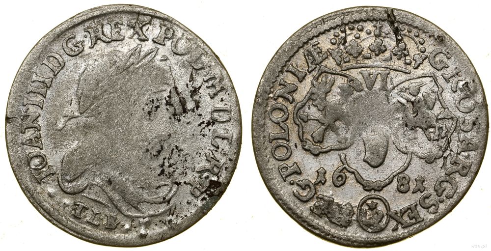 Polska, szóstak, 1681 TLB