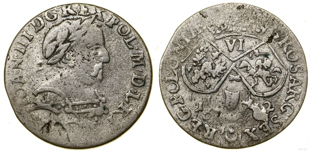 Polska, szóstak, 1682 TLB