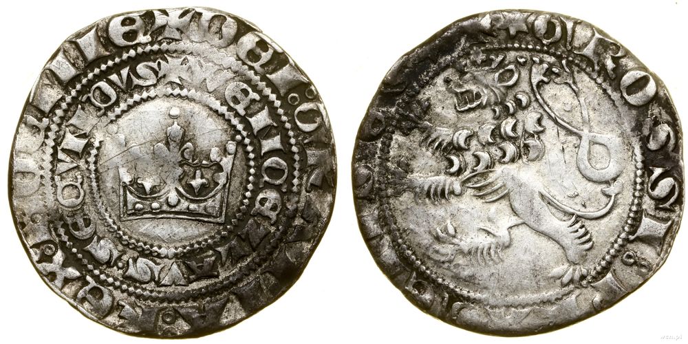 Polska, grosz praski, (1300–1305)